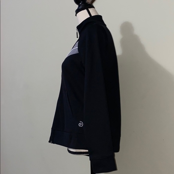 Be Inspired black with Grey zip up jacket NWT PS - Picture 6 of 10